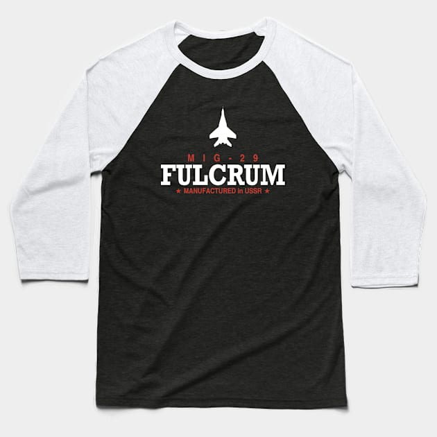 Mig-29 Fulcrum Baseball T-Shirt by TCP